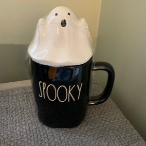 Rae Dunn “Spooky” Mug with Ghost lid